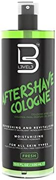 L3 Level 3 After Shave Spray Cologne - Softens Skin - Refreshes and Relieves Face and Skin - Moisturizing Formula Level Three After Shaving