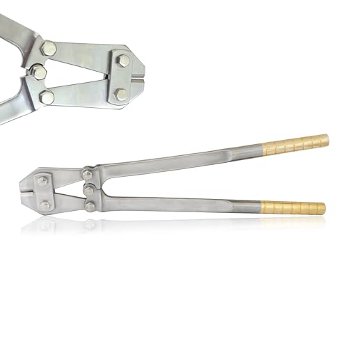 MUSAMED Ortho Long TC Wire Pin & Rod Cutter/Jumbo Pin Cutter/Bolt Cutters - Tungsten Carbide Tip (Golden Handle) for Heavy Orthopedic K-Wires Stainless Steel Surgical Instruments (14
