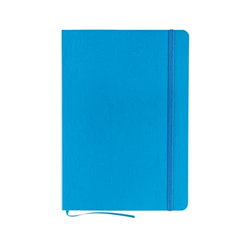 Cahier relié A5 Fabriano Ecoqua Plus turquoise contre les pages volantes