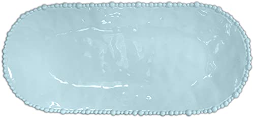 Dimensione: 53 x 34 cm Baci Milano Collezione JOKE TABLE & KITCHEN Piatto a servire ovale Melamina - 53 x 24 cm Colore azzuro aqua