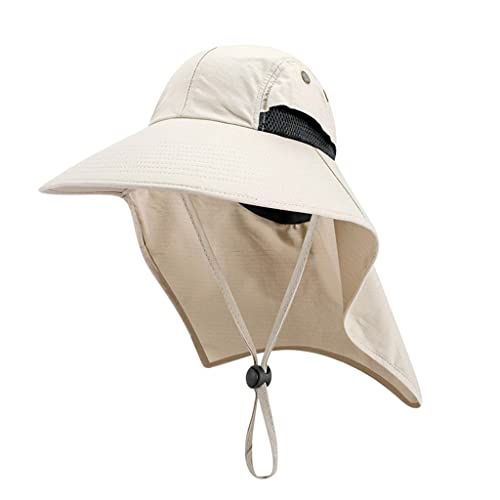 Chapeau bob imperméable et respirant avec large bord et protection solaire pour le trekking
