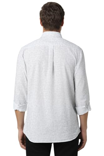 Image of Van Heusen Casual Printed Shirt for Men| Premium Cotton| Full Sleeves| Slim Fit |Breathable Fabric