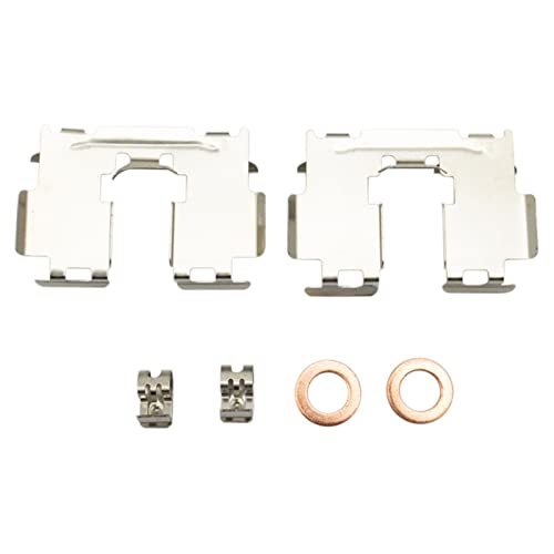 Image of TRQ Front and Rear Brake Caliper Set Zinc Coated Brackets Compatible with 2006-2011 Toyota RAV4