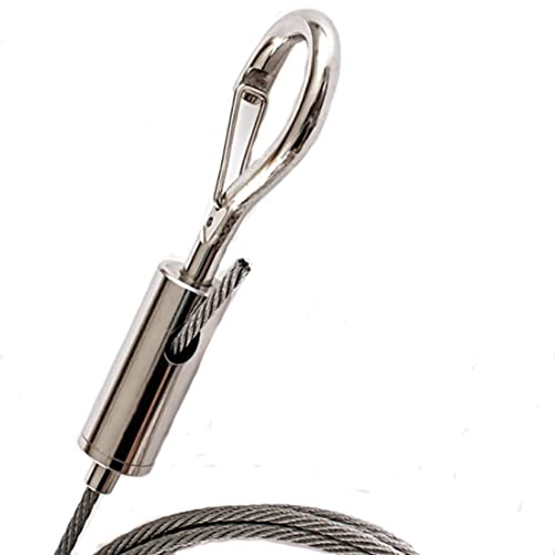 Image of 2Pcs Adjustable Picture Hanging Wire, GDQLCNXB Frame Kit Heavy Duty Stainless Steel Wire Rope 6.5ft /2m for Mirror Hanging Hardware /Light Lamp /Billboards /Basket /Flowerpot Hold Up to 44lb /20kg