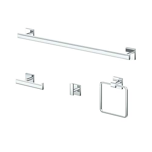 Image of Gatco 4052 Elevate Towel Ring, Chrome, 6.13 inch Wide