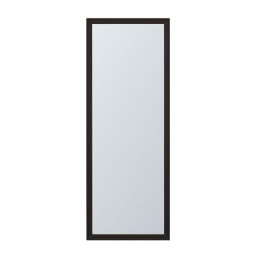 Image of Wakefit Decorative Rectangle Wall Mirror - 47 Inch | Metal Frame Wall Mirror for Living Room Bedroom Entryway Dressing Room Modern Home Decor & Gifting | Bruno Walnut Brown - 18.1x47.6x2 Inch