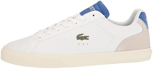 Lacoste Men's Lerond Sneaker, White/Dark Blue, 10 | Image 7