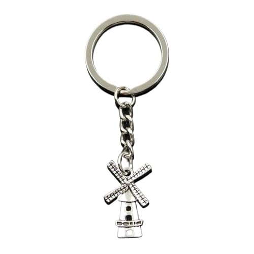 Porte-clés en Métal Moulin À Vent 30mm Pendentif Winnower 37x16mm