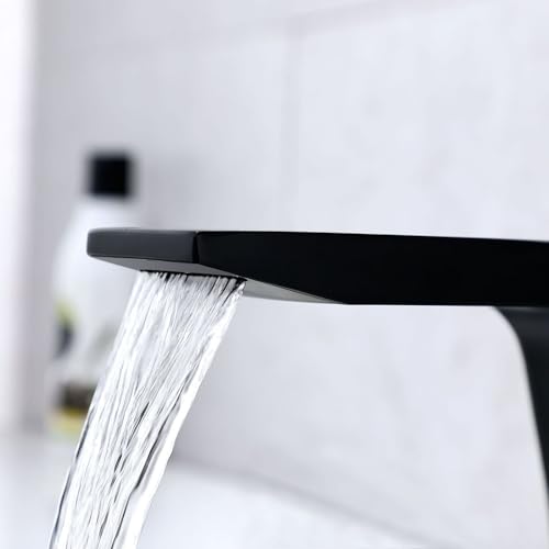 Robinets de cascade à 3 trous avec double levier eau chaude et froide - 3