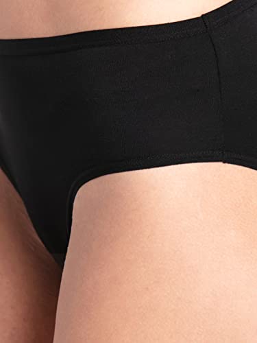 Image of Jockey 1807 Women's High Coverage Micro Modal Elastane Stretch Mid Waist Hipster with Ultrasoft Exposed Waistband