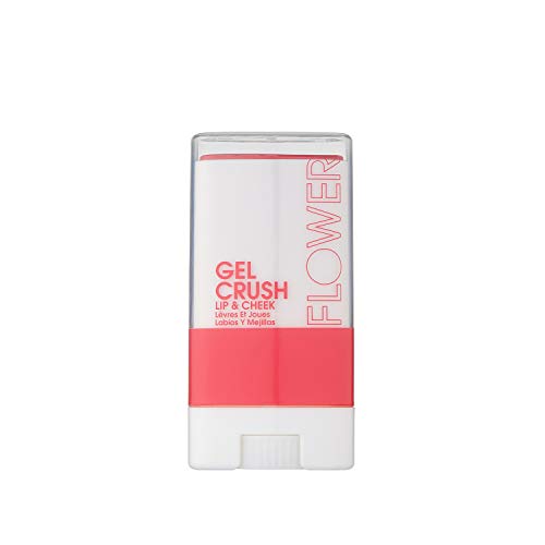 Flower Beauty Lip & Cheek Gel Crush | Cream Blush and Lips Tint in One Portable Multistick | Hydrating Burst of Color | (Raspberry)