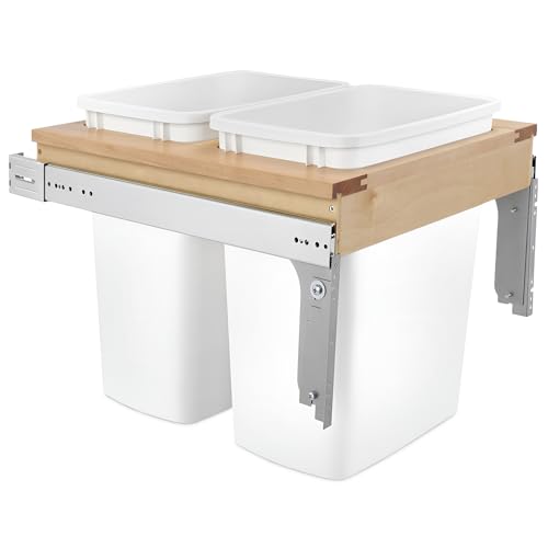 Contenedor doble extraíble Rev-A-Shelf 35qt para cocina