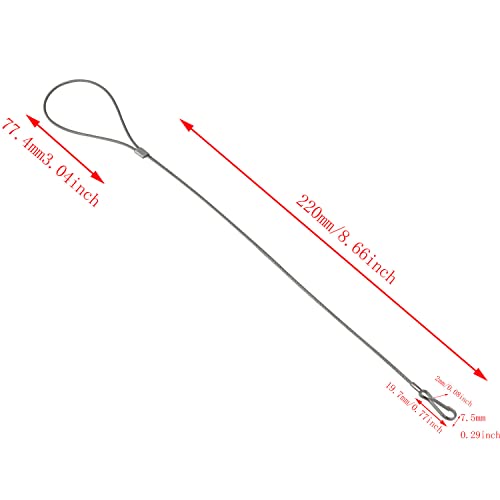 Dgbrsm 2Pcs Stainless Steel Adjustable Gate Latch Cable Pull Gate Latch Pull Gate Latch String Fence Gate Pull Lock Latch Gate Opener For Metal Wooden Fences Garden Backyard Door, Silver #TOP1