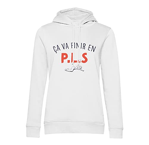 Sweat à capuche Ca Va Finir en PLS pour vos soirées étudiantes