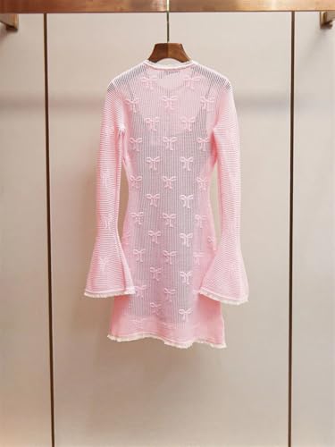 Robe minceur doux style décontracté avec détails de lacets - 4