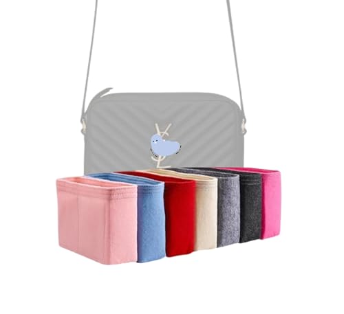 Xoppia Bag Organizer compatibile con YSL LOU borsa fotografica. Inserto in feltro per borsa da donna (beige, stile A: Esposizione)
