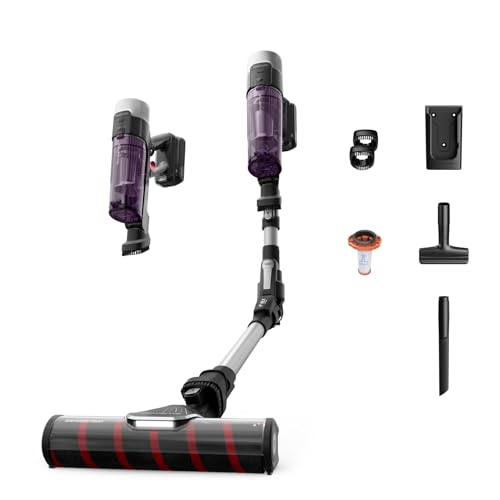 Rowenta X-Force Flex 9.60 Allergy Parquet, Scopa Elettrica Senza Fili, Aspirazione Potente, Leggera, 100 AW, RH2047WO
