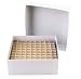 Cardboard Micro-Tube Storage Box Set with Cell Partition, 81 Tube Capacity, 48 Boxes per Case