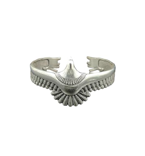 Antique Kreations 925 Solid Sterling Silver Vintage Eagle Design Cuff