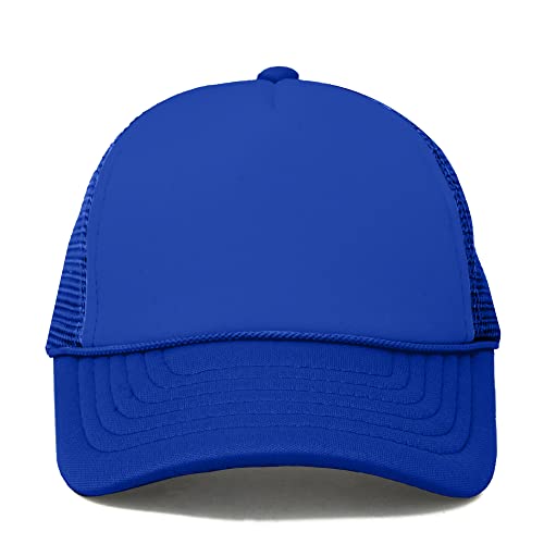 Dalix Infant Trucker Hat Baby Cap Tiny Extra Small Boys Royal Blue #TOP3