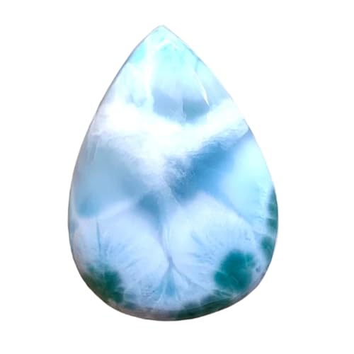 Pierre Larimar véritable de qualité supérieure GH_NAT_06052 cabochon poire pour bague