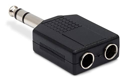 Hosa GPP-359 Dual 1/4 Inches TRS Female to 1/4 Inches TRS Male Adapter