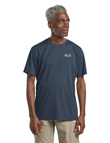 T-shirt Jack Wolfskin Delgami S/S M pour homme en coton bio léger