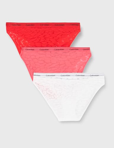 Calvin Klein 3 Pack Bikini Low Rise 000QD5069E Culottes AzaleaLychee Femme - vue 4