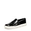 Black Croco Print Leather