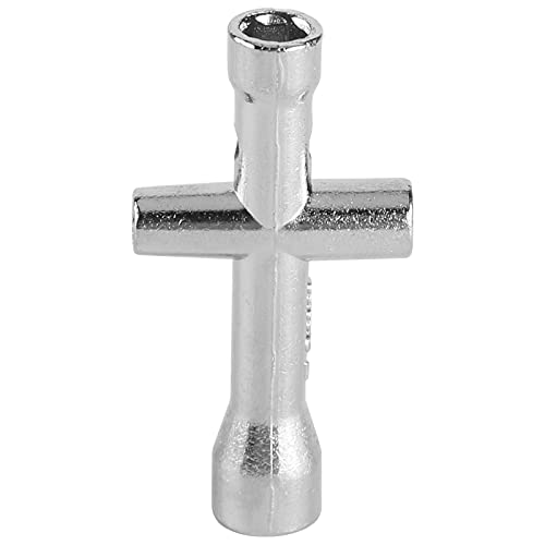 12mm Rad-Sechskant-Nabenadapter, Kontermuttern Kreuzschlüssel Set 6mm Aluminium dick 12mm Adapter 6mm Dicker M4 Flansch für 1/10 RC Auto(Schwarz)