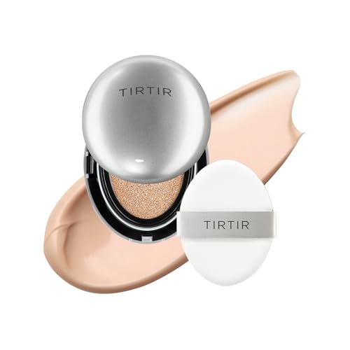 Image of TIRTIR Mask Fit Aura Cushion Foundation, Full coverage, Skin fit, Satin Glow Finish, Korean Cushion Foundation #21C COOL IVORY| 4.5g