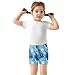 Sletend Marble Blue Girls’ Comfy Lined Shorts Lightweight & Skin-Friendly Cotton for All-Day Comfort Ideal for Travel Beach or Home Lounging Toddler Sizes
