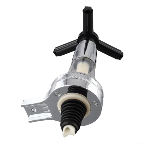 Vibsky Dosierpumpenspender zur Wandmontage, für Wein, Bier, Cocktails, Säfte, 25/30/45 ml, belüfteter Getränkekopf, ABS + AS + Silikon, schwarz + transparent