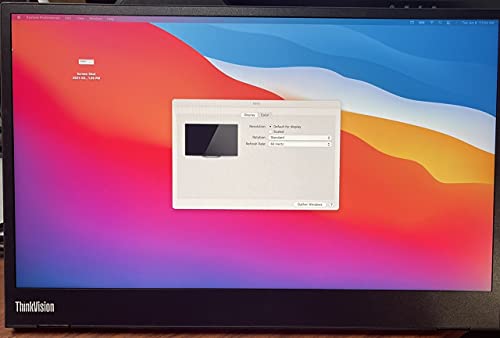 Lenovo ThinkVision M14 14” Portable Monitor