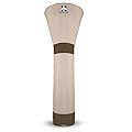 HAMLER Patio Heater Covers, Outdoor Heater Covers Waterproof with Zipper, Outdoor Patio Heater Cover Fits up to 89"H x 33"W x 19"W, Heavy Duty Heater Covers for Standing Heater, Brown & Beige
