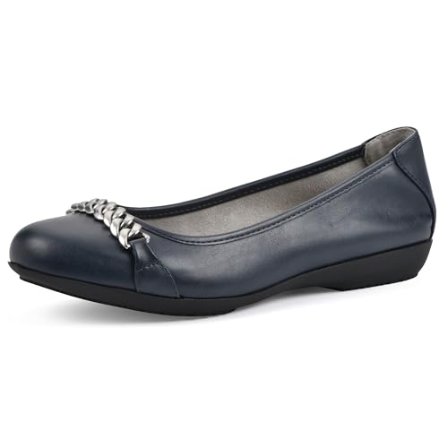 CLIFFS BY WHITE MOUNTAIN Women's Charmed Cushioned Ballet Flat