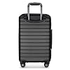 Traveler's Choice Archer Polycarbonate Hardside Spinner Luggage Set, Tie Down Straps, Black, 2-Piece