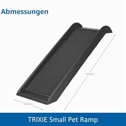 TRIXIE Rampe, Kunststoff/Sandpapier - schwarz 38 × 100 cm