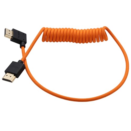 Câble HDMI 8K60 flexible et extensible de 50 cm avec connecteur coudé robuste