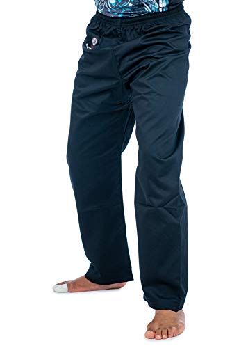 Karate Pants by Ronin – Poly-Cotton Middle Weight Martial Arts Pants with Elastic