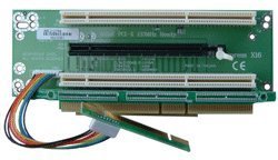 2U 1 x PCI-Express 16x and 2 x 64Bit PCI-X Riser Card