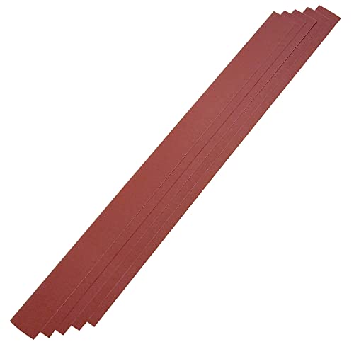 FretGuru Leveling Beam Replacement Sandpaper - 100 Grit 5 - Pack Self - Adhesive Strips for All Sanding Beam Fret Leveler 16 400mm P100