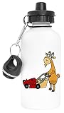 Cabra Paisajismo Cortacésped En Jardín Aluminio Reutilizable Deporte Viaje Botella de Agua Blanco Aluminium Reusable Sport Travel Water Bottle White