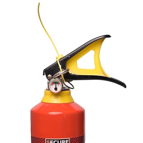 Image of Secure Guard ABC Powder Type (4kg + 1kg Combo) Fire Extinguisher ISI Mark with Wall Mount Hook and How to use Instruction Manual for Home, Kitchen, Office, School and Industrial Use