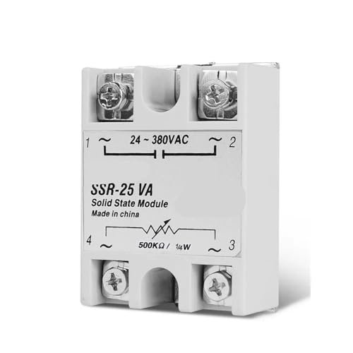 Relé de estado sólido SSR regulador de voltaje CA 24-380 V con potenciómetro 3