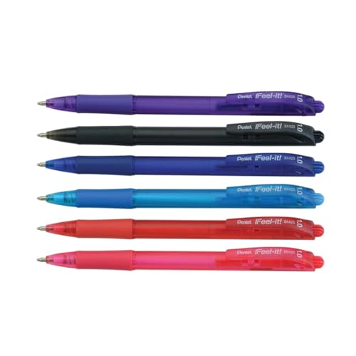 Pentel Caneta Esferográfica Feel It 0.7 mm Preta SM/BX487-A