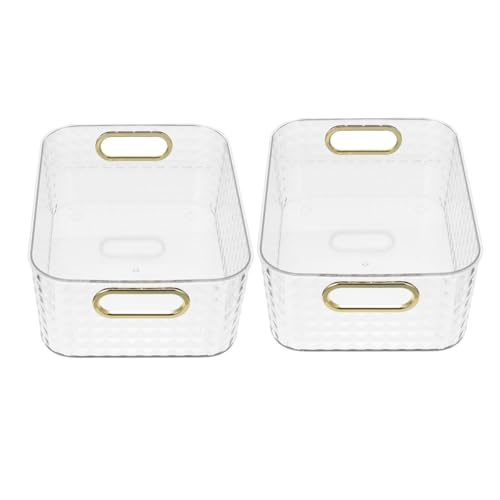 Boîte rangement plastique cosmétiques soins de la peau, organisateur maquillage rectangulaire