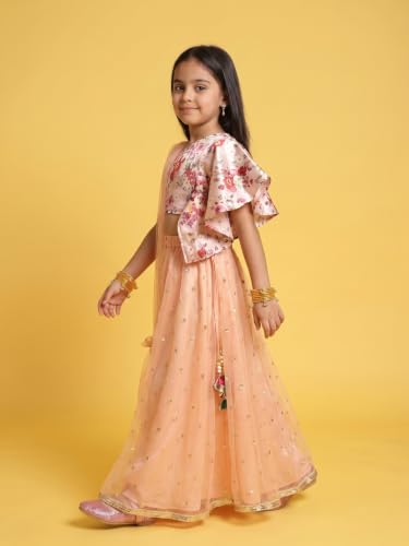 Image of Nautinati Girls Lehenga Choli Set