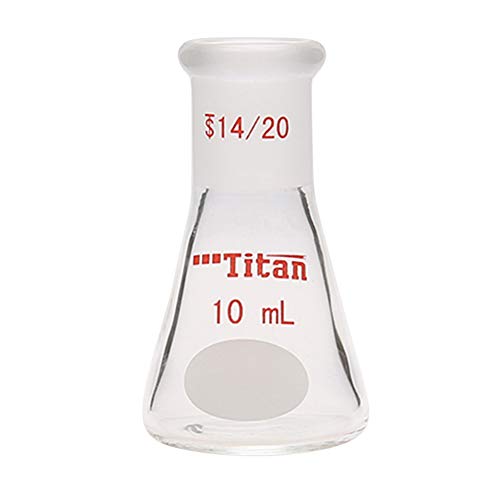 Amazon | Tansoole 三角フラスコ 10ml 研削口14/20 厚い壁 透明 実験用