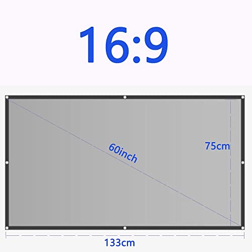 Pantalla de proyección plegable 60 pulg 16:9 miniatura 4